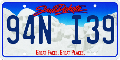 SD license plate 94NI39