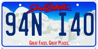 SD license plate 94NI40