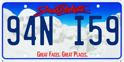 SD license plate 94NI59