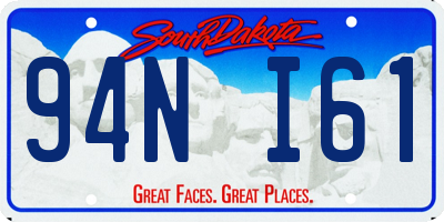 SD license plate 94NI61