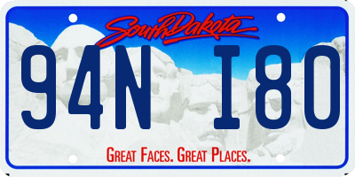 SD license plate 94NI80