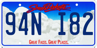 SD license plate 94NI82