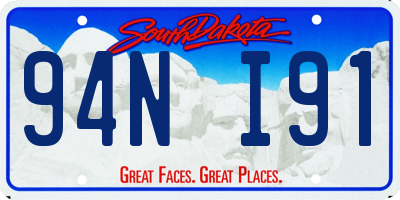 SD license plate 94NI91