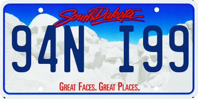 SD license plate 94NI99