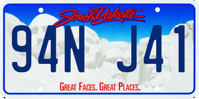 SD license plate 94NJ41