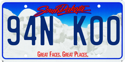 SD license plate 94NK00