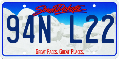 SD license plate 94NL22