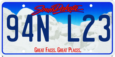 SD license plate 94NL23