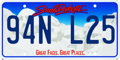 SD license plate 94NL25