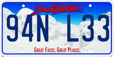 SD license plate 94NL33