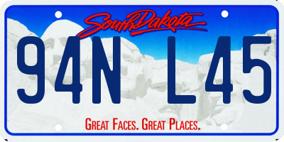 SD license plate 94NL45