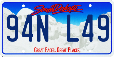 SD license plate 94NL49