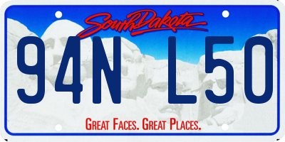 SD license plate 94NL50