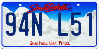 SD license plate 94NL51