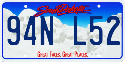 SD license plate 94NL52