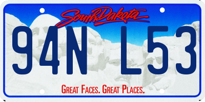SD license plate 94NL53