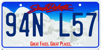 SD license plate 94NL57