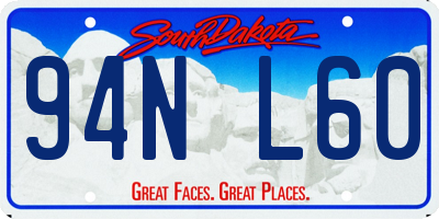 SD license plate 94NL60