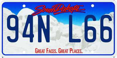 SD license plate 94NL66