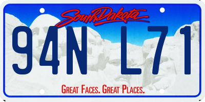 SD license plate 94NL71