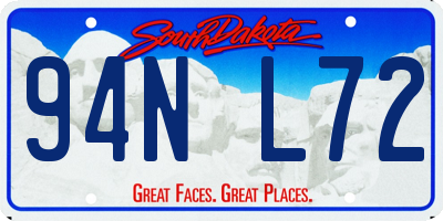 SD license plate 94NL72