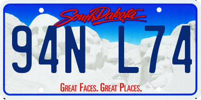 SD license plate 94NL74