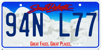 SD license plate 94NL77