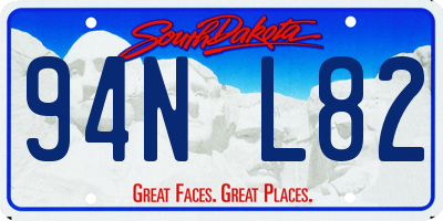 SD license plate 94NL82