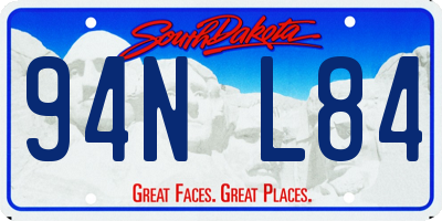 SD license plate 94NL84