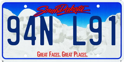 SD license plate 94NL91