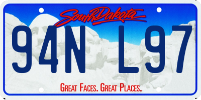 SD license plate 94NL97