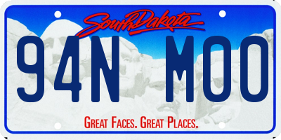 SD license plate 94NM00
