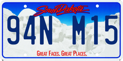 SD license plate 94NM15