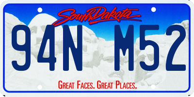 SD license plate 94NM52