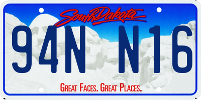 SD license plate 94NN16
