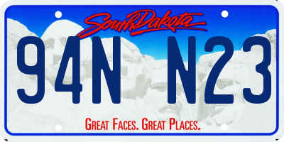 SD license plate 94NN23