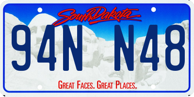 SD license plate 94NN48
