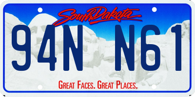 SD license plate 94NN61