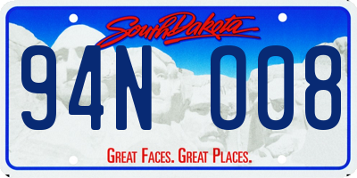 SD license plate 94NO08