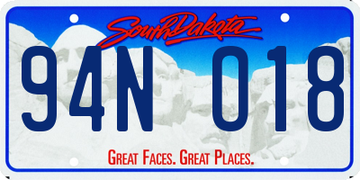 SD license plate 94NO18