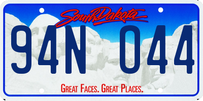 SD license plate 94NO44