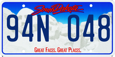 SD license plate 94NO48
