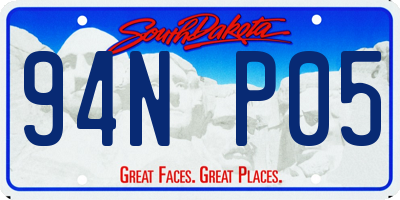 SD license plate 94NP05