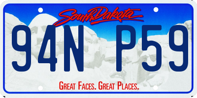 SD license plate 94NP59
