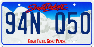 SD license plate 94NQ50