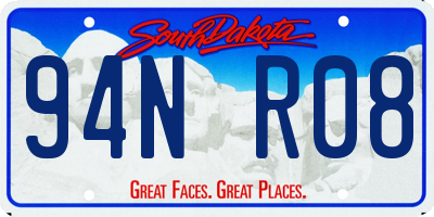 SD license plate 94NR08