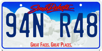 SD license plate 94NR48