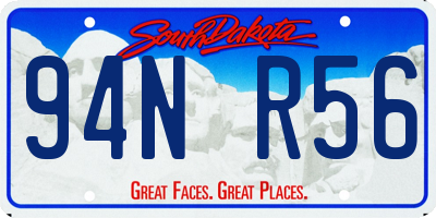 SD license plate 94NR56