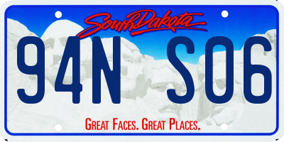 SD license plate 94NS06