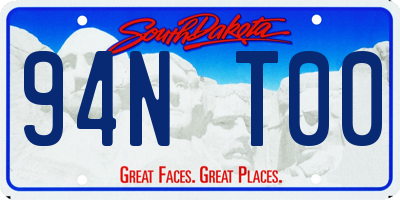 SD license plate 94NT00